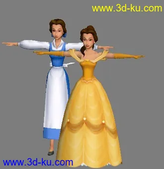 3D打印模型belle王国之心的图片