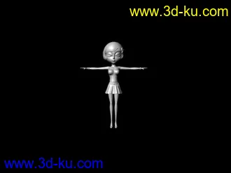 3D打印模型坏女孩儿的图片