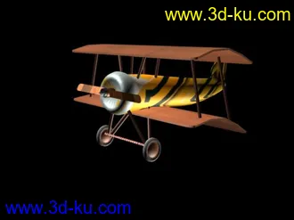 3D打印模型简陋的火车头+双翼飞机的图片