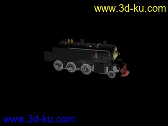 3D打印模型简陋的火车头+双翼飞机的图片