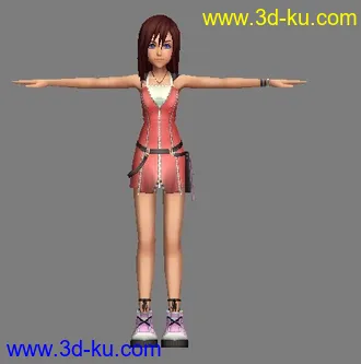 3D打印模型王国之心kairi2的图片