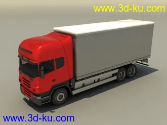 3D打印模型很实用的箱式卡车的图片