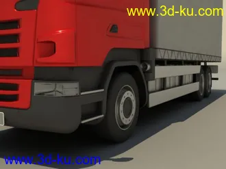 3D打印模型很实用的箱式卡车的图片