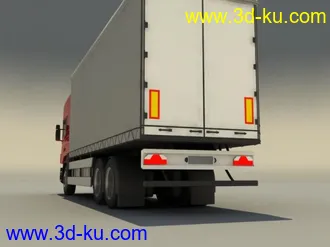 3D打印模型很实用的箱式卡车的图片