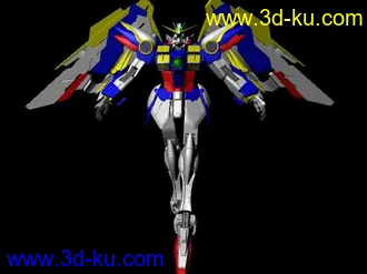 自学建模不久的第一个高达模型，可能有些地方建的不是很好，请各位高手指点指点。的图片