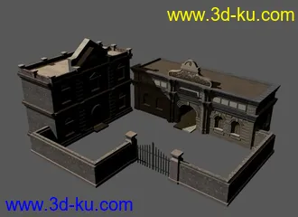 3D打印模型解放初期建筑的图片