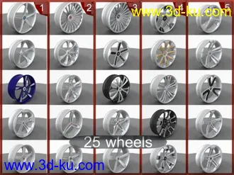 3D打印模型轮毂的图片