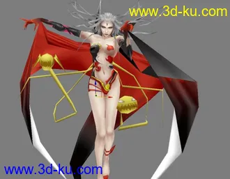 美女模型   带OBJ格式的图片