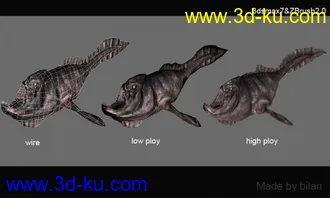 3D打印模型食人鱼 哈哈的图片