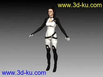 质量效应2女主角模型的图片
