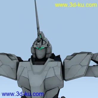 3D打印模型【PS3】【高达无双3】独角兽(obj+贴图)的图片