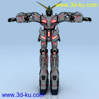 3D打印模型【PS3】【高达无双3】独角兽(obj+贴图)的图片