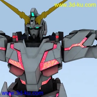 3D打印模型【PS3】【高达无双3】独角兽(obj+贴图)的图片