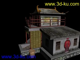 3D打印模型铺货摊的图片