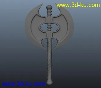 3D打印模型短柄战斧的图片