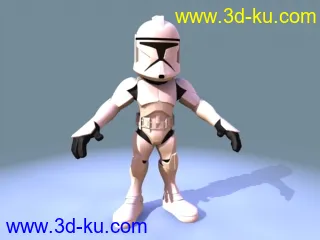 3D打印模型Mini Toon Clone Trooper的图片