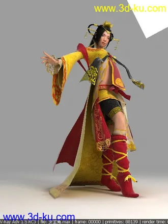 3D打印模型原创 诛仙角色设计的图片