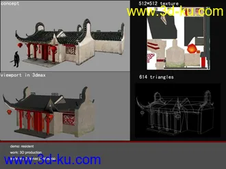 3D打印模型居民住宅的图片