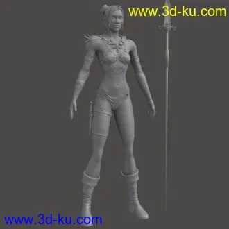 3D打印模型Female Warrior的图片