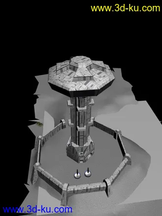 3D打印模型机械要塞素模的图片