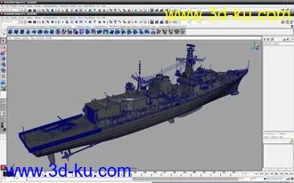 3D打印模型货船x1 军舰x1的图片