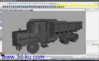 3D打印模型大卡车x1 自行车x1的图片