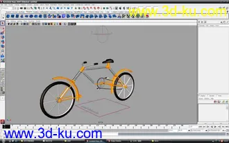 3D打印模型大卡车x1 自行车x1的图片