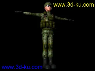 初学者做的模型—士兵的图片
