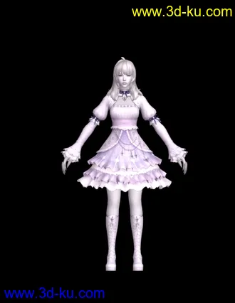 3D打印模型永恒之塔四套礼服的图片