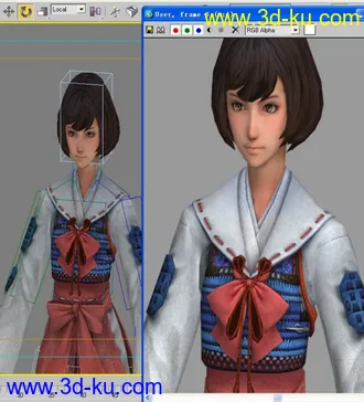3D打印模型战国basara3  鹤姬maya2008   max9的图片