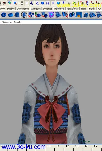3D打印模型战国basara3  鹤姬maya2008   max9的图片