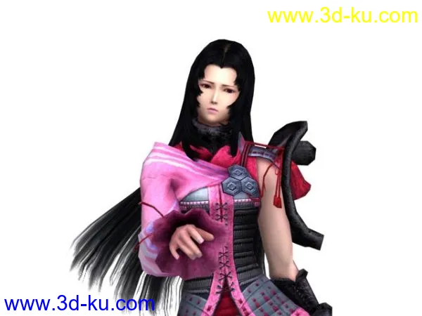 战国basara3  鹤姬maya2008   max9模型的图片10