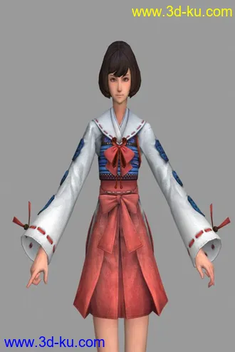 3D打印模型战国basara3  鹤姬maya2008   max9的图片