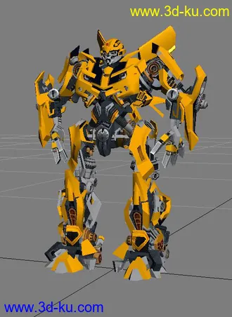 3D打印模型变形金刚大黄蜂（低模）的图片