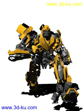 3D打印模型变形金刚大黄蜂（低模）的图片