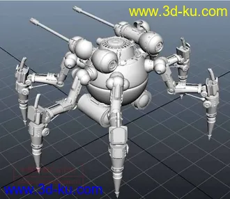 3D打印模型超酷六足战争机器的图片