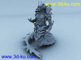3D打印模型海底物件烛龙雕像的图片