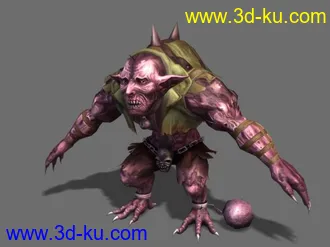 3D打印模型原创外包_韩国游戏项目外包_怪物角色之2的图片