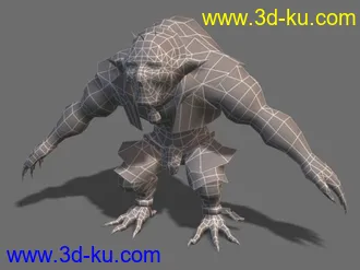 3D打印模型原创外包_韩国游戏项目外包_怪物角色之2的图片