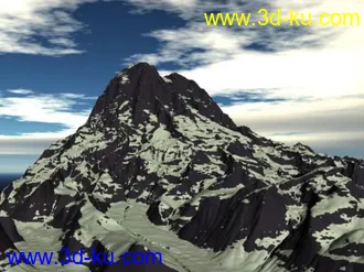 3D打印模型雪山场景的图片