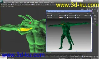 3D打印模型绿色怪兽的图片