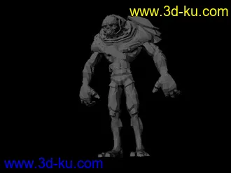 3D打印模型一个大头怪物，喜欢的朋友拿去。的图片