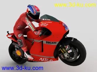 3D打印模型GP500 摩托骑士的图片