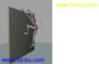 攀爬动作分解模型的图片