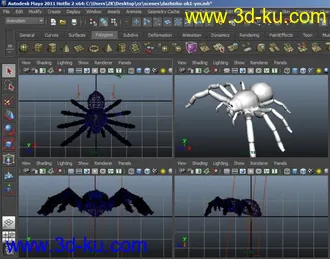 蜘蛛的模型mb文件含贴图的图片