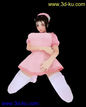 3D打印模型小护士，衣服是独立的，部分贴图精细，你懂得。的图片