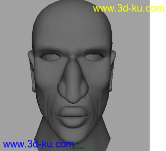 3D打印模型刚做的人头的图片