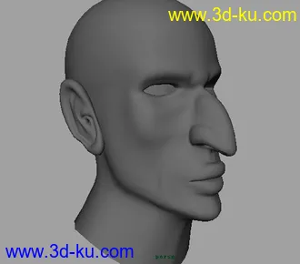 3D打印模型刚做的人头的图片