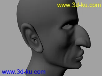 3D打印模型刚做的人头的图片