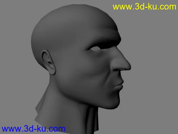 再来一个自己做的人头模型的图片3